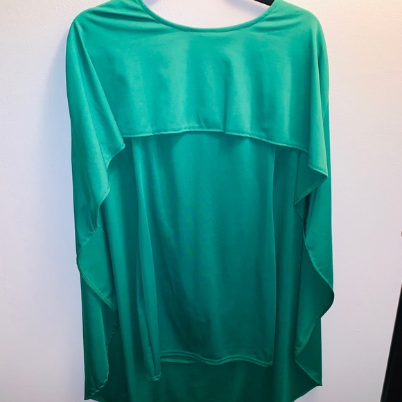 NWOT ~ Green Cape Dress Size M - Picture 4 of 8